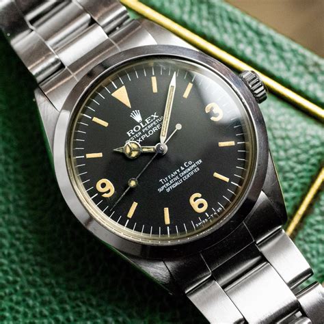 rolex explorer 1016 tiffany